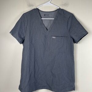 FIGS Technical‎ Collection Grey Scrub Top Pants Set Womens Size S